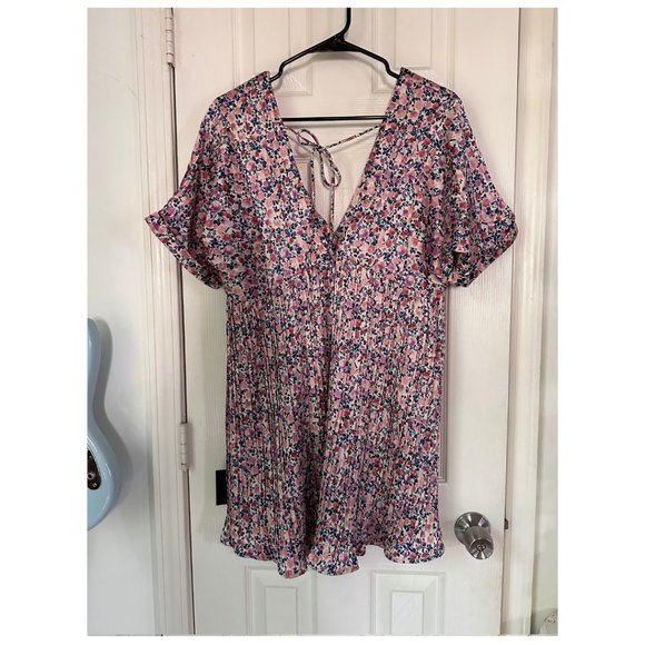 Lulu's Express Yourself Floral Print Satin Babydoll Dress - Picture 2 of 5